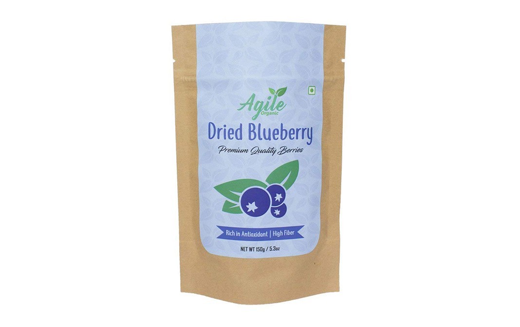 Agile Organic Dried Blueberry    Pack  150 grams